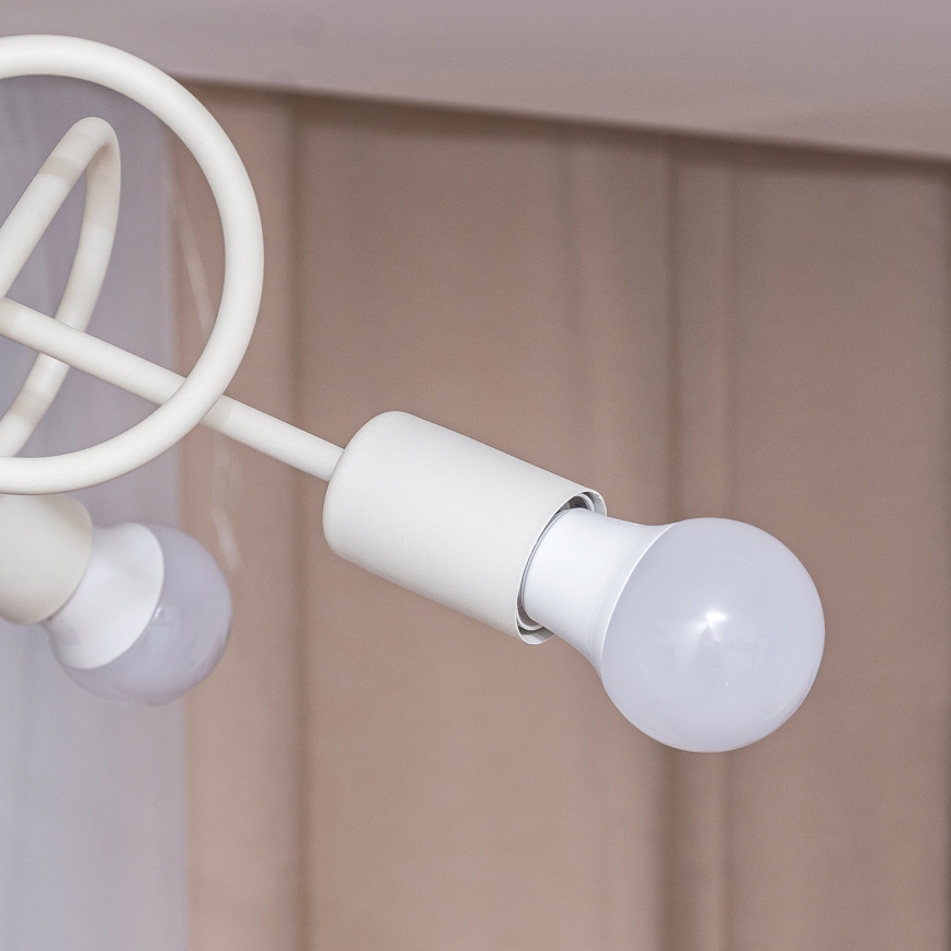 OXFORD flush-mounted chandelier 5xE27/15W/230V cream