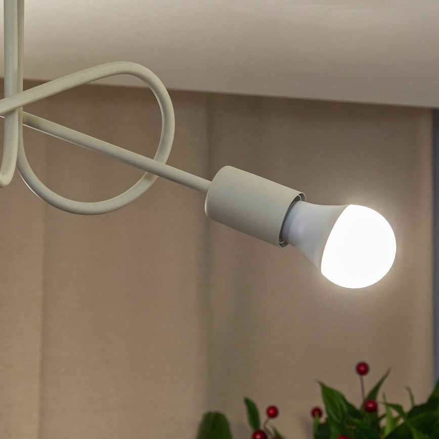 OXFORD Flush‑Mount Ceiling Light, 3x E27/15W/230V, Cream