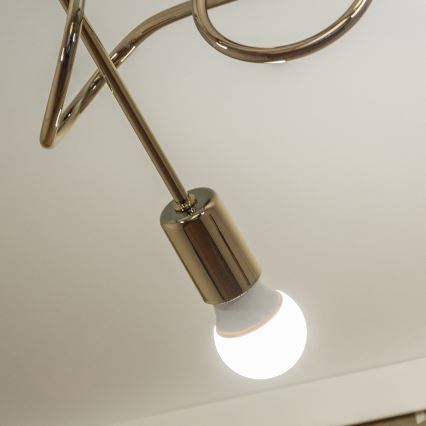 OXFORD Flush‑Mount Chandelier 3xE27/15W/230V, Gold