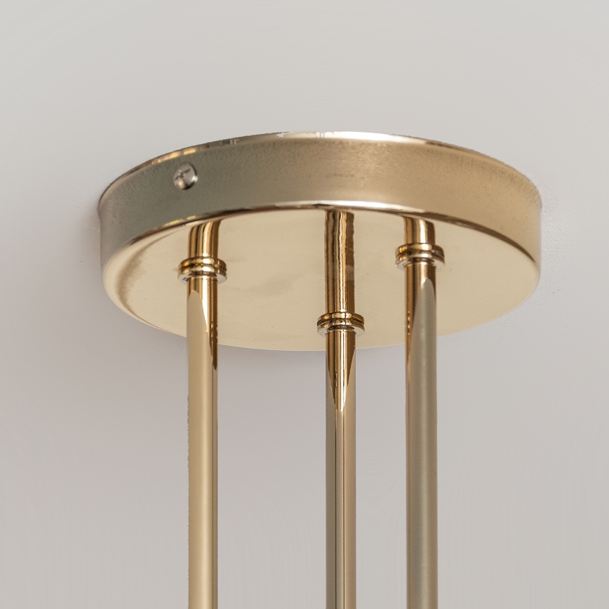 OXFORD Flush‑Mount Chandelier 3xE27/15W/230V, Gold