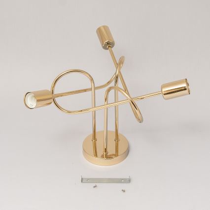 OXFORD Flush‑Mount Chandelier 3xE27/15W/230V, Gold