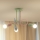OXFORD Flush‑Mount Chandelier 3xE27/15W/230V Green/Pink/Blue