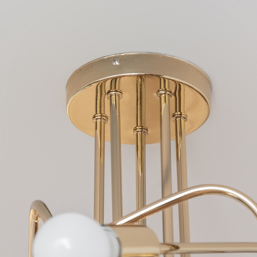 OXFORD Semi-flush chandelier 5xE27/15W/230V Gold