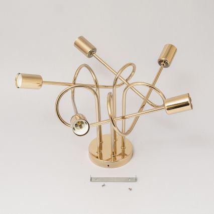 OXFORD Semi-flush chandelier 5xE27/15W/230V Gold