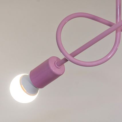 OXFORD Surface-Mounted Ceiling Light 3xE27/15W/230V, Pink