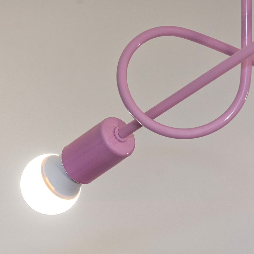 OXFORD Surface-Mounted Ceiling Light 3xE27/15W/230V, Pink
