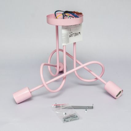 OXFORD Surface-Mounted Ceiling Light 3xE27/15W/230V, Pink