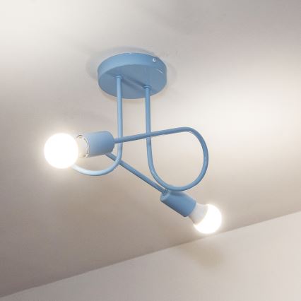 OXFORD Surface-Mounted Chandelier 2xE27/15W/230V – Blue