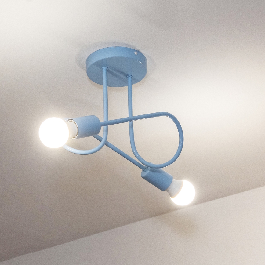 OXFORD Surface-Mounted Chandelier 2xE27/15W/230V – Blue
