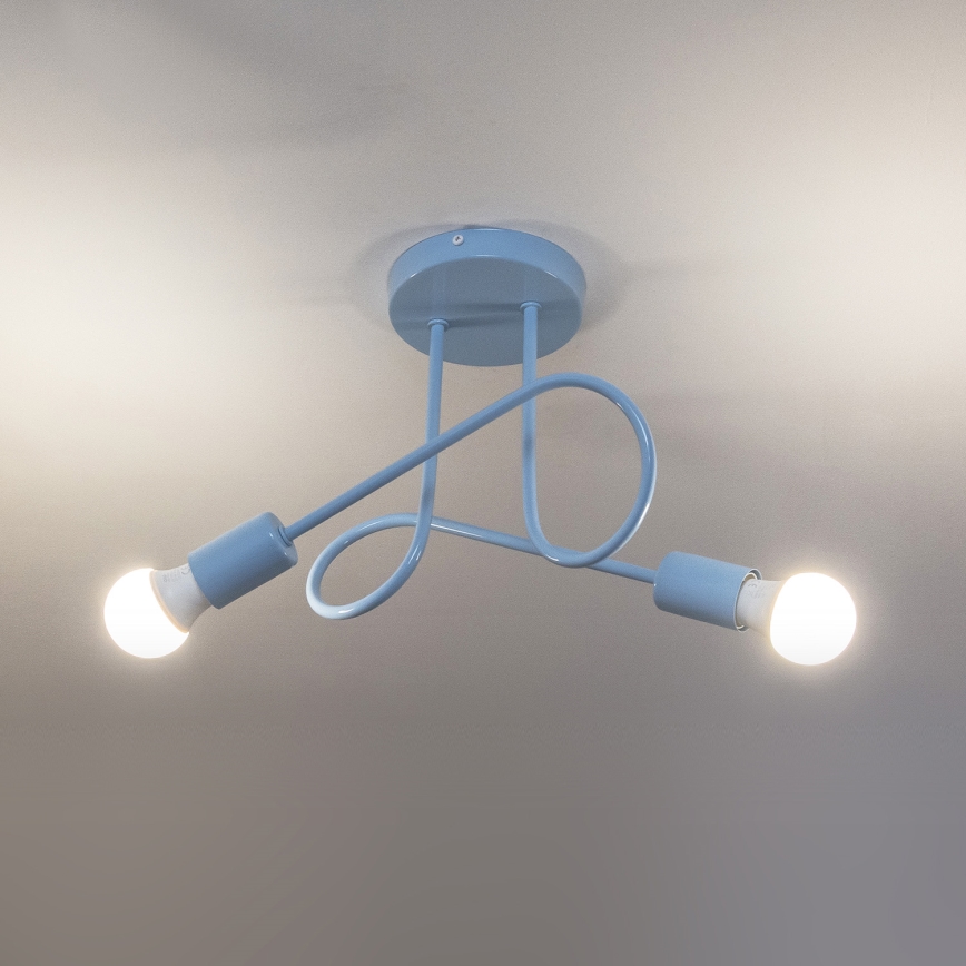 OXFORD Surface-Mounted Chandelier 2xE27/15W/230V – Blue