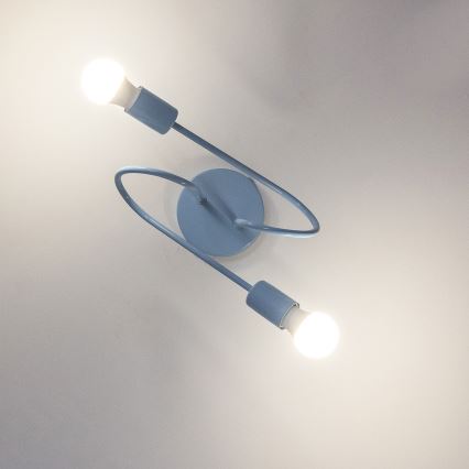 OXFORD Surface-Mounted Chandelier 2xE27/15W/230V – Blue