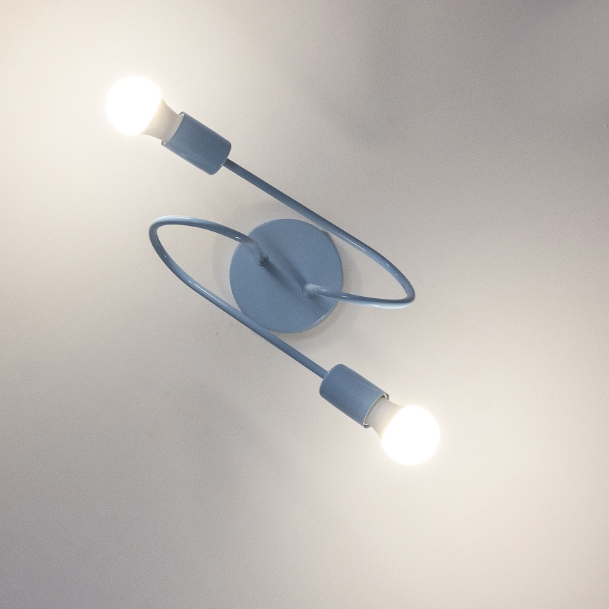 OXFORD Surface-Mounted Chandelier 2xE27/15W/230V – Blue