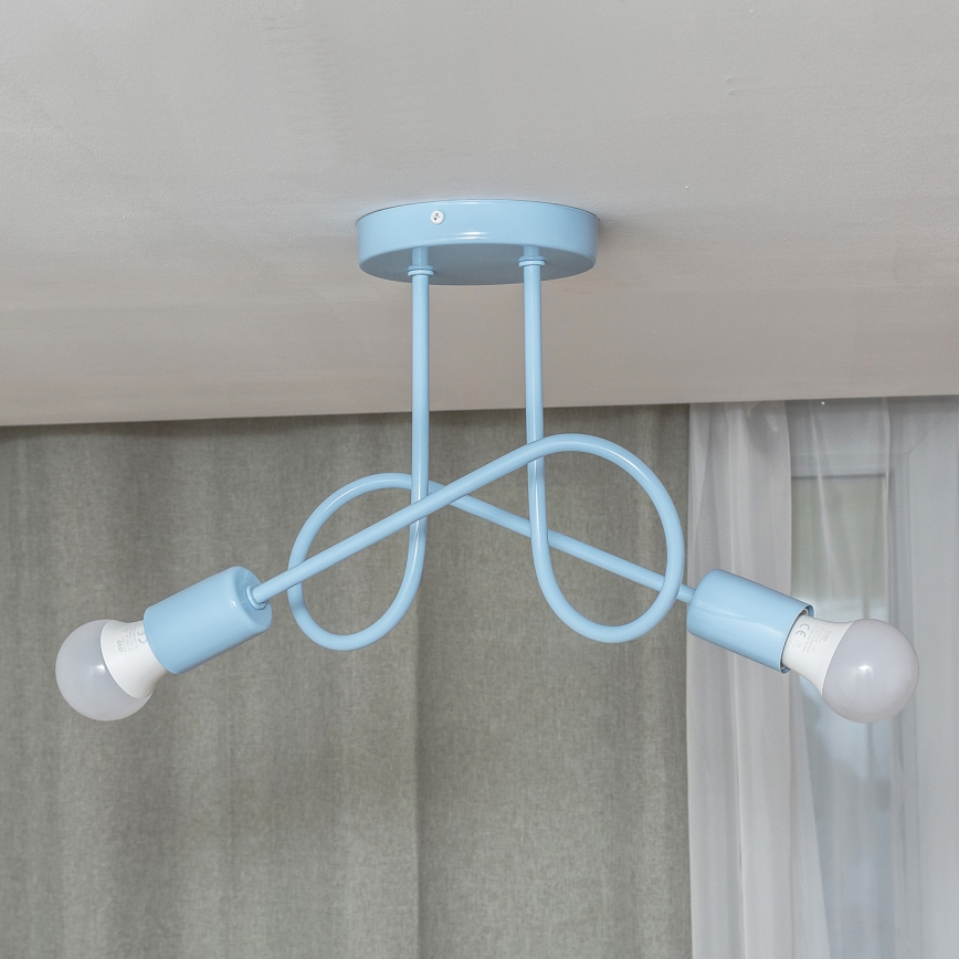 OXFORD Surface-Mounted Chandelier 2xE27/15W/230V – Blue