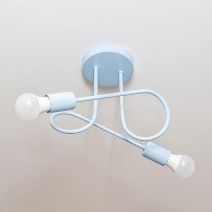 OXFORD Surface-Mounted Chandelier 2xE27/15W/230V – Blue