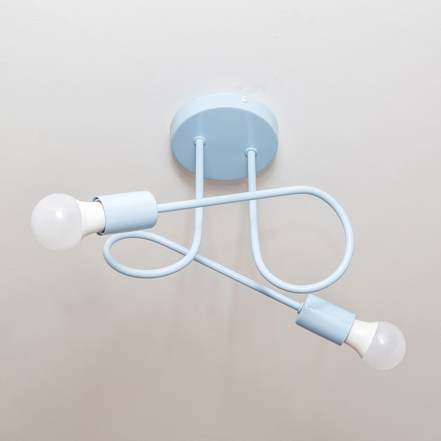OXFORD Surface-Mounted Chandelier 2xE27/15W/230V – Blue