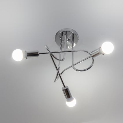 OXFORD Surface-Mounted Chandelier 3xE27/15W/230V, Polished Chrome