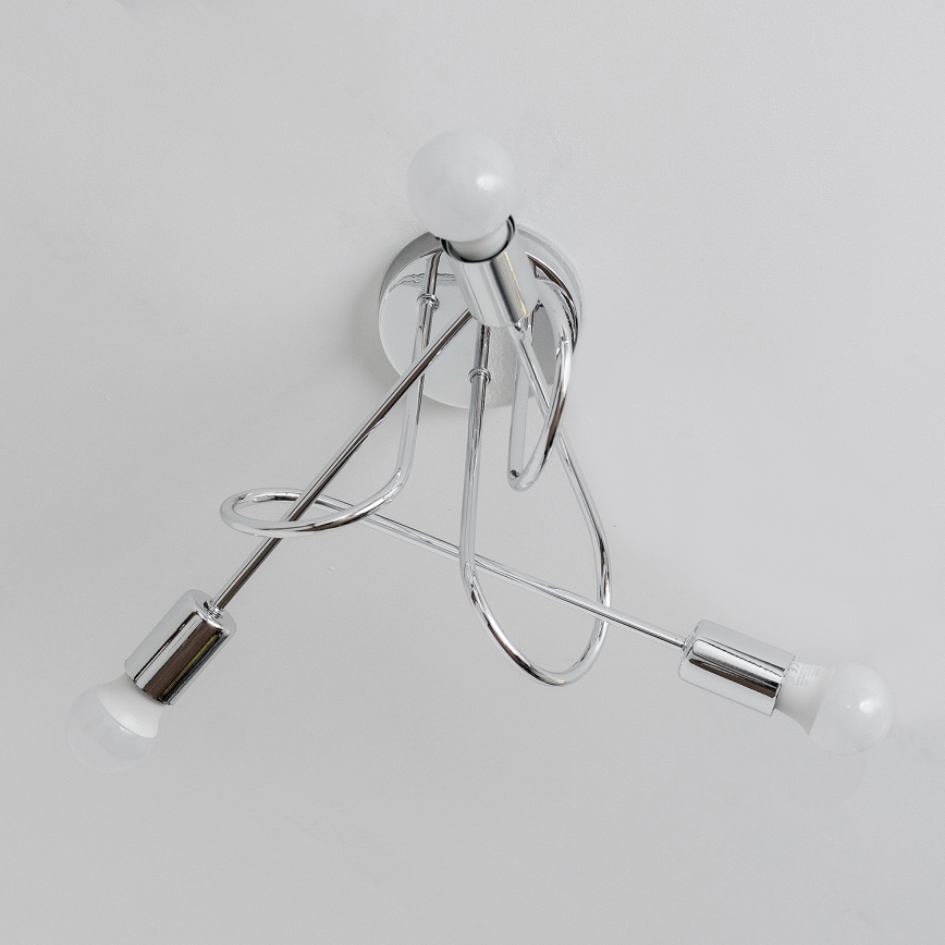 OXFORD Surface-Mounted Chandelier 3xE27/15W/230V, Polished Chrome