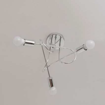 OXFORD Surface-Mounted Chandelier 3xE27/15W/230V, Polished Chrome