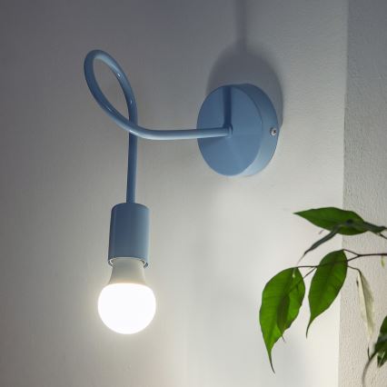 OXFORD Wall Lamp 1xE27/15W/230V Blue