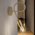 OXFORD Wall Lamp 1xE27/15W/230V Brass/White