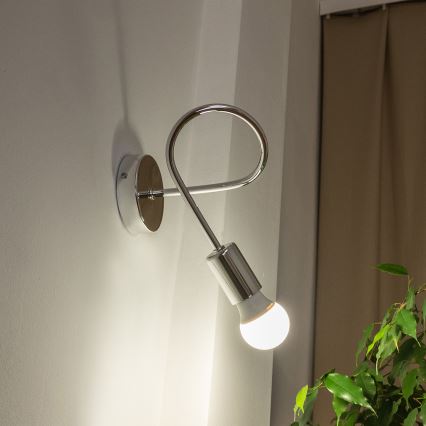 OXFORD Wall Lamp 1xE27/15W/230V, Glossy Chrome