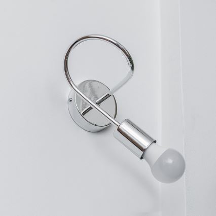 OXFORD Wall Lamp 1xE27/15W/230V, Glossy Chrome