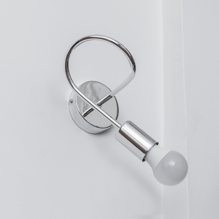 OXFORD Wall Lamp 1xE27/15W/230V, Glossy Chrome