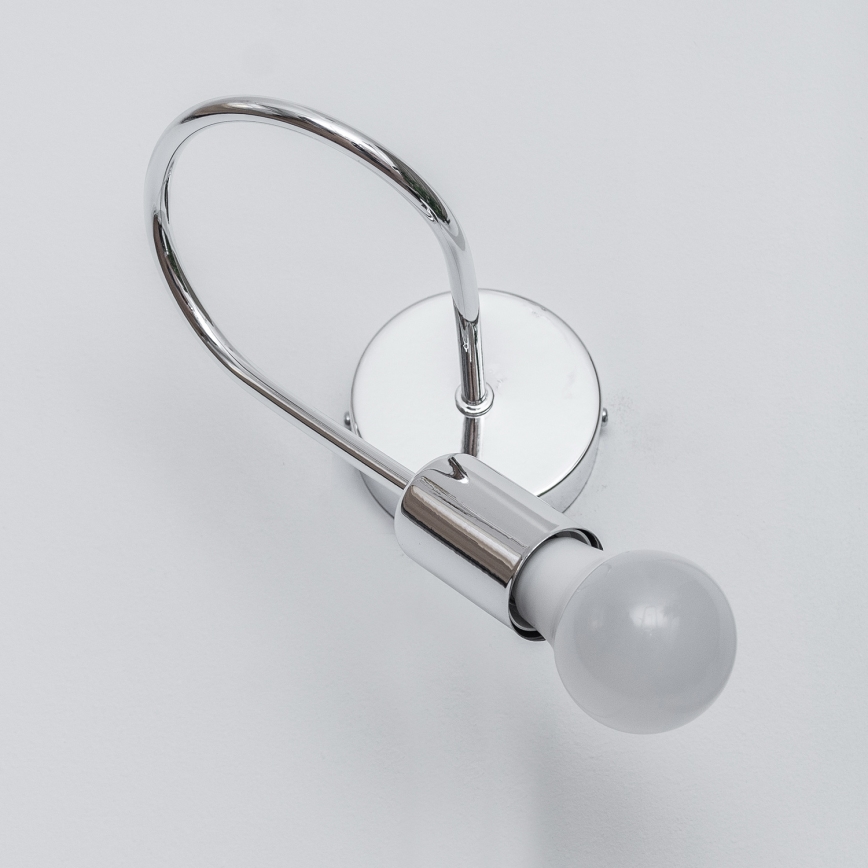 OXFORD Wall Lamp 1xE27/15W/230V, Glossy Chrome