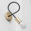 OXFORD Wall Lamp 1xE27/15W/230V Gold/Black