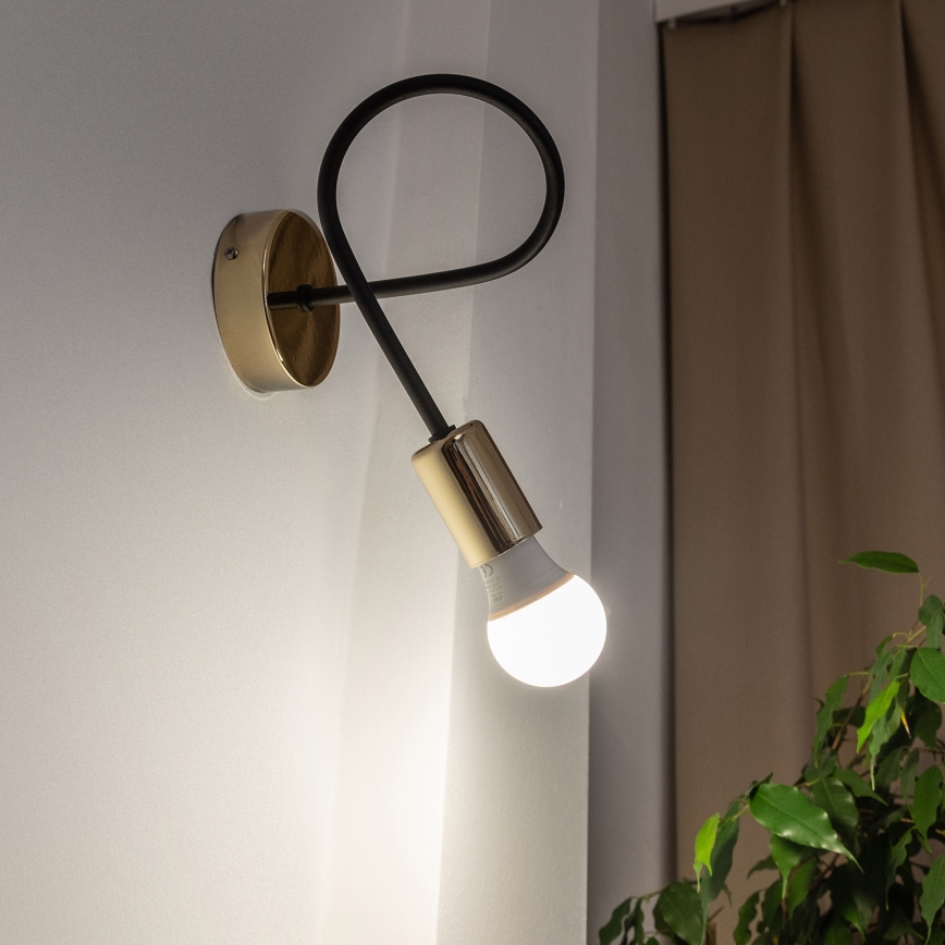 OXFORD Wall Lamp 1xE27/15W/230V Gold/Black
