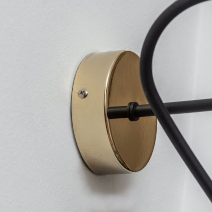 OXFORD Wall Lamp 1xE27/15W/230V Gold/Black