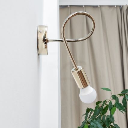 OXFORD Wall Lamp 1xE27/15W/230V Gold