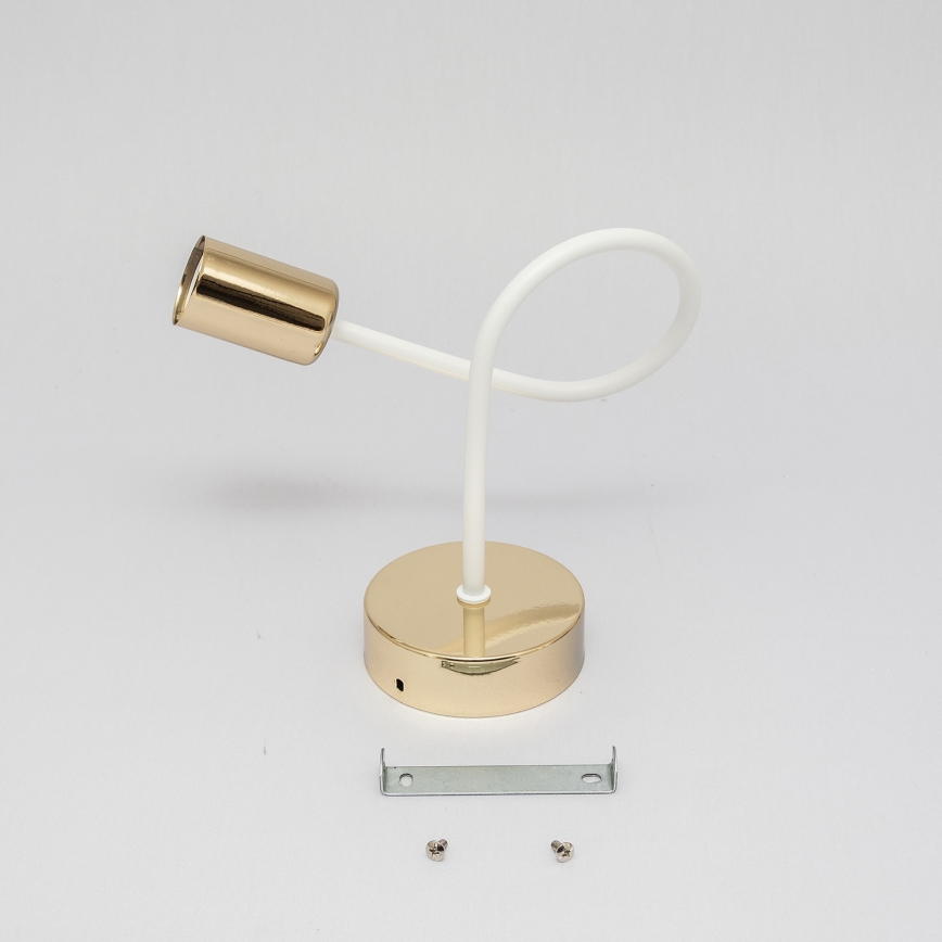 OXFORD Wall Lamp 1xE27/15W/230V Gold/White