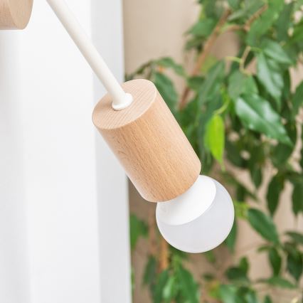 OXFORD Wall Lamp 1xE27/15W/230V Pine/Cream