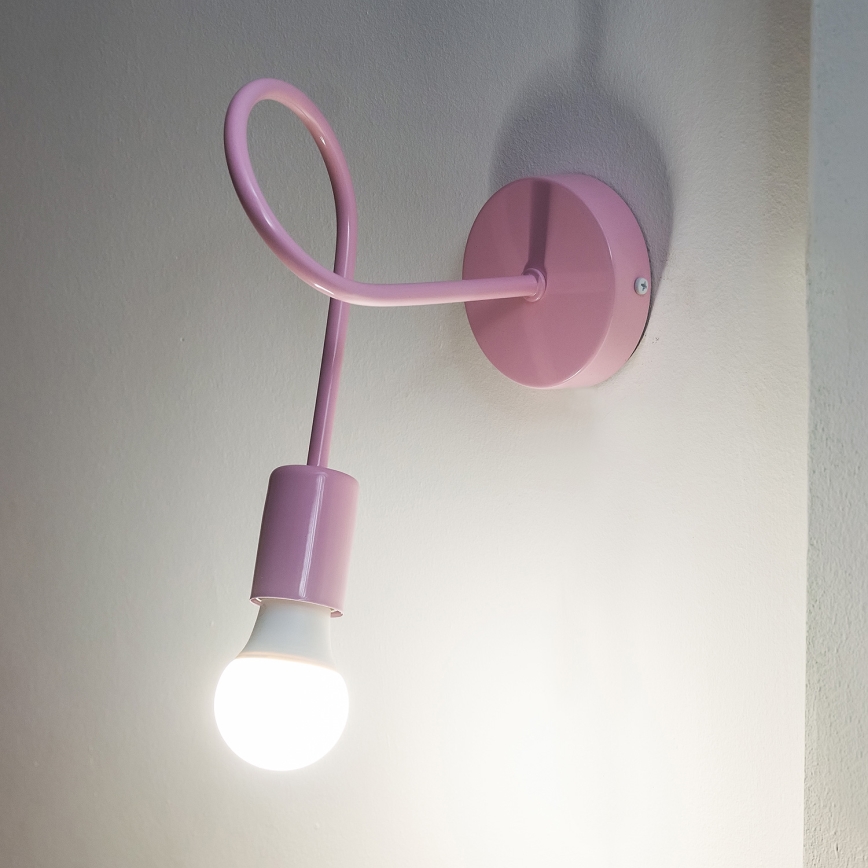 OXFORD Wall Lamp 1xE27/15W/230V Pink
