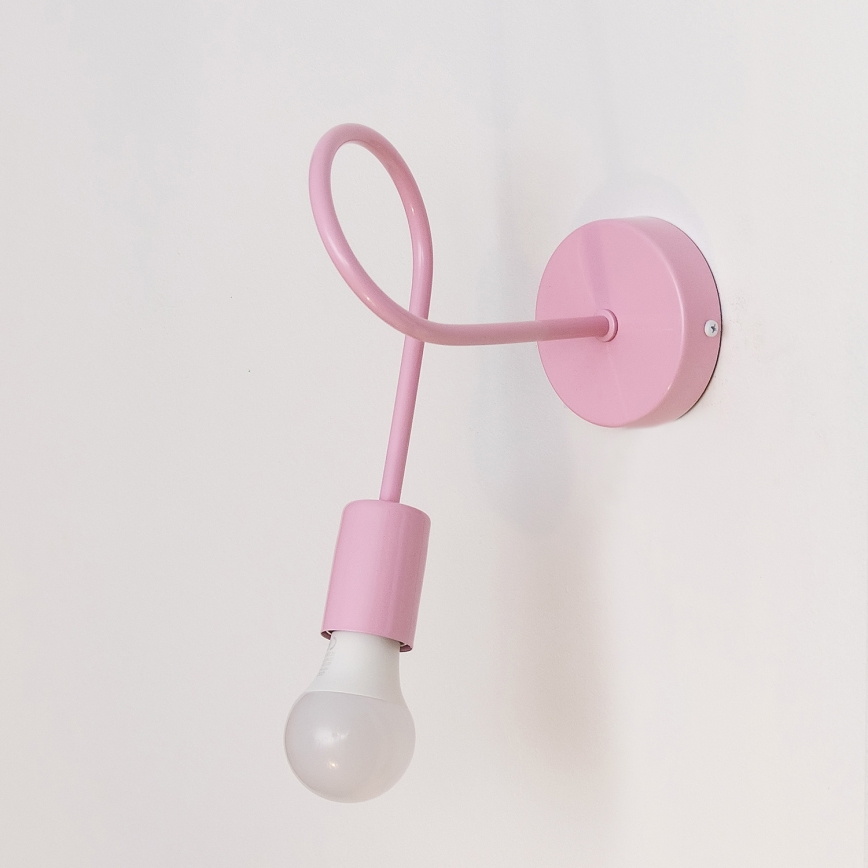 OXFORD Wall Lamp 1xE27/15W/230V Pink