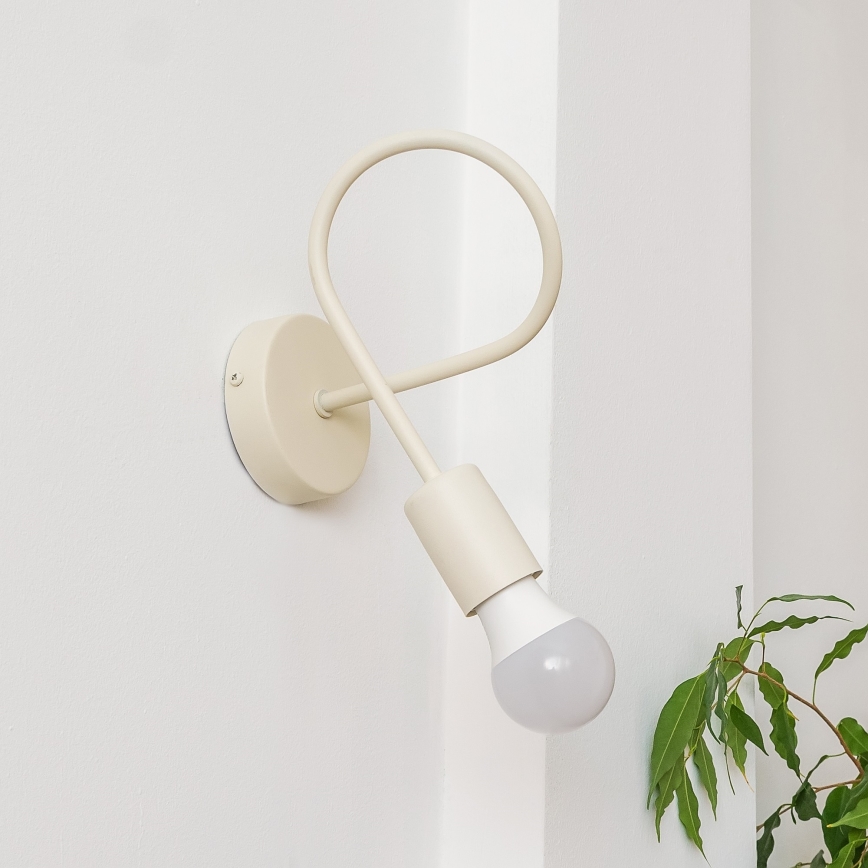 OXFORD Wall Light 1xE27/15W/230V, Cream