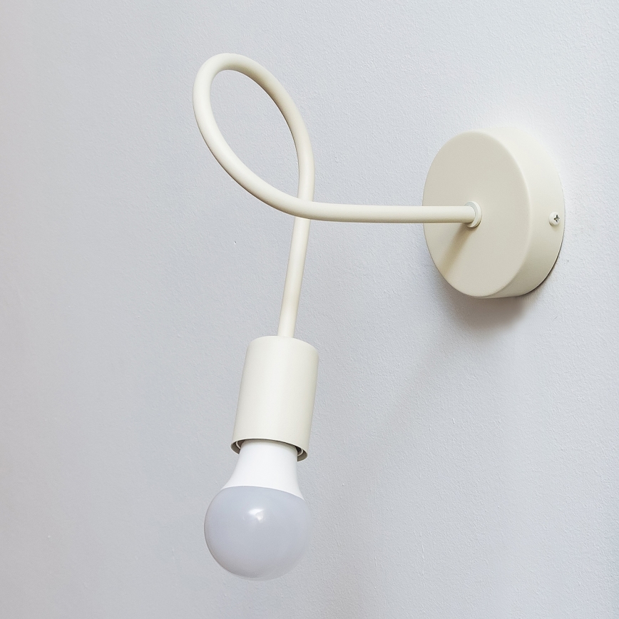 OXFORD Wall Light 1xE27/15W/230V, Cream