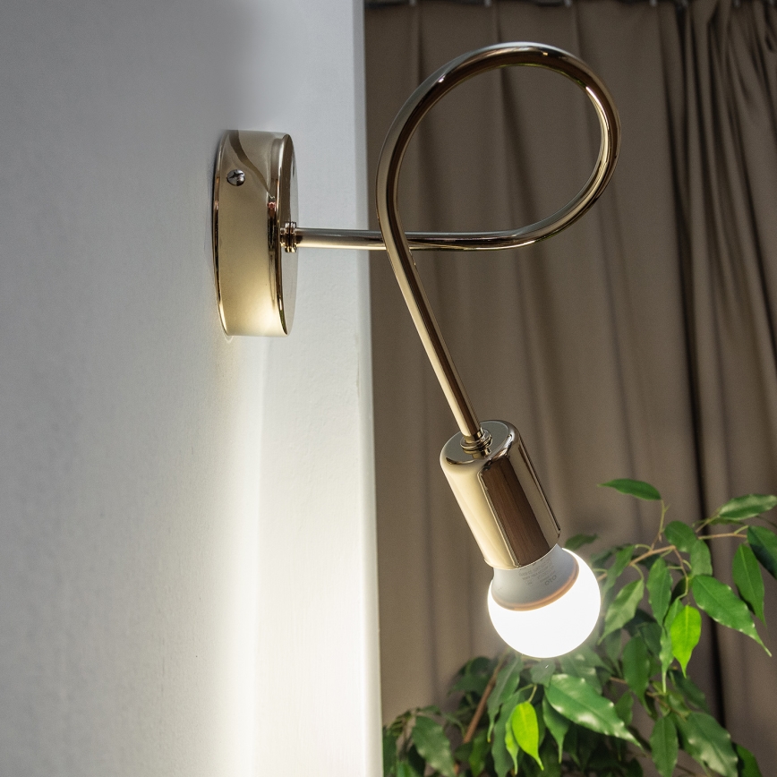 OXFORD Wall Light 1xE27/15W/230V Gold