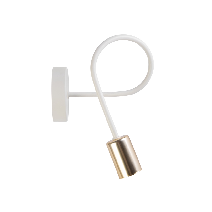 OXFORD wall sconce 1xE27/15W/230V brass/white