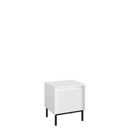 OZMI Bedside Table 45x50 cm White