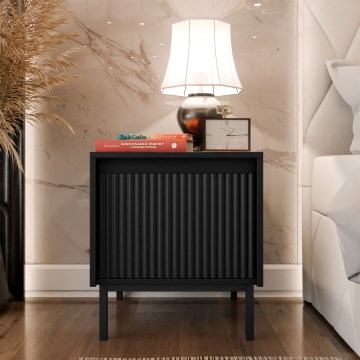OZMI Bedside Table 50 x 45 cm, Black