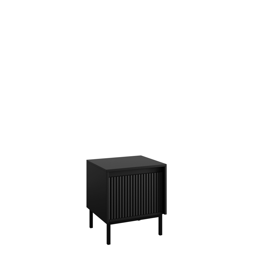 OZMI Bedside Table 50 x 45 cm, Black