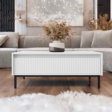 OZMI Coffee Table 40x100 cm, White