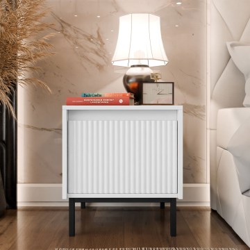 OZMI Nightstand, 50 x 45 cm, White