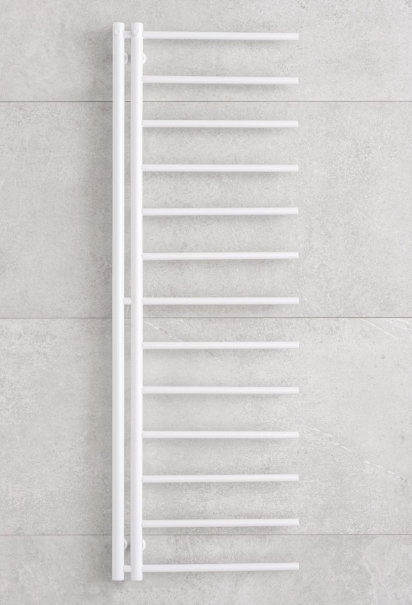 P.M.H. AP2W - APOLLO 346W Heated Towel Rail, 150 cm, Right-hand, White