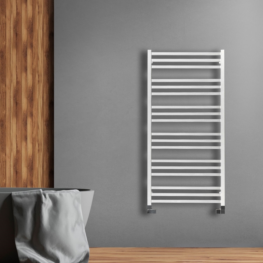 P.M.H. AV4W - AVENTO Bathroom Towel Radiator 567 W, 121 cm, White