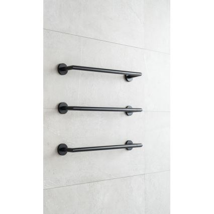 P.M.H. IN1B-L - INGA Electric Towel Warmer, 17 W / 230 V, 85.9 cm, IP44, left-hand / black