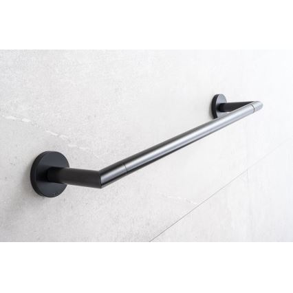 P.M.H. IN1B-L - INGA Electric Towel Warmer, 17 W / 230 V, 85.9 cm, IP44, left-hand / black