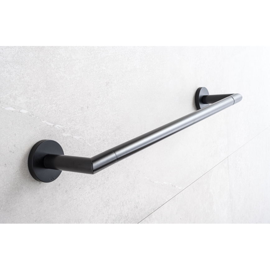 P.M.H. IN1B-L - INGA Electric Towel Warmer, 17 W / 230 V, 85.9 cm, IP44, left-hand / black